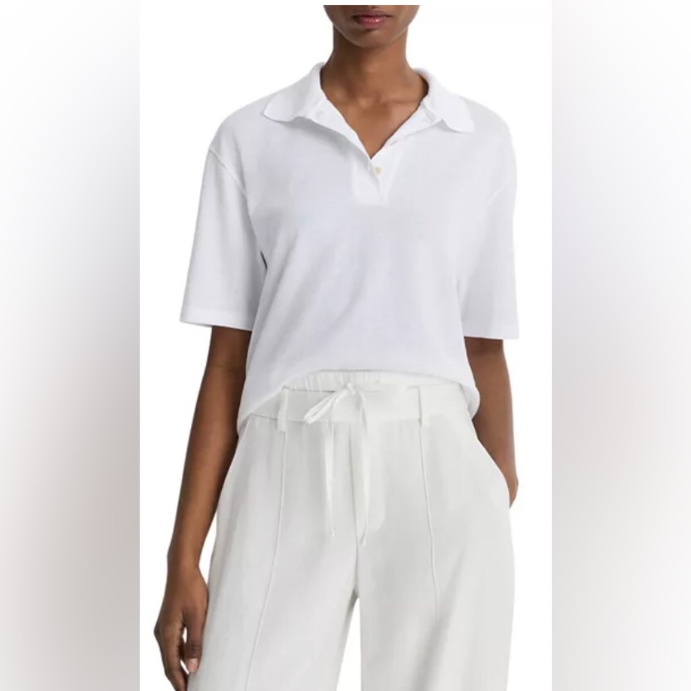 Flaw🎯Vince Easy Short-sleeved Polo Tee